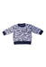 A Blue Crewneck Sweatshirts from Petit Bateau in size 3-6M for boy. (Front View)