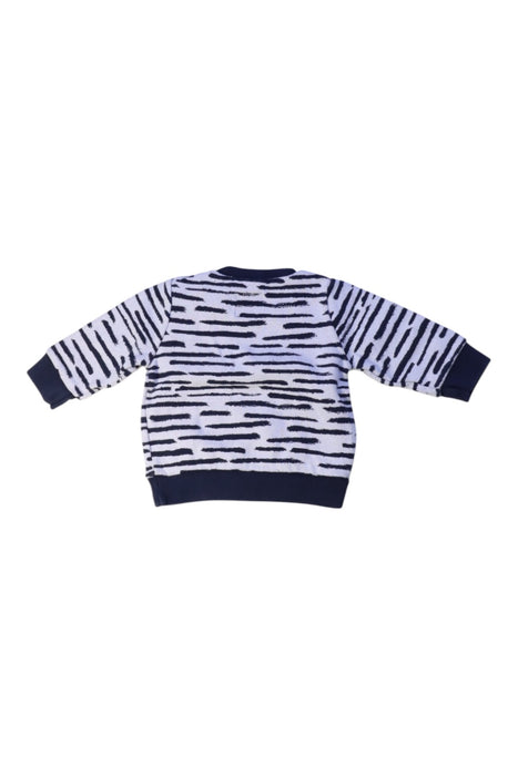 A Blue Crewneck Sweatshirts from Petit Bateau in size 3-6M for boy. (Back View)