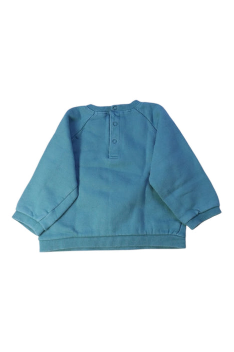 A Green Crewneck Sweatshirts from Bout'Chou in size 12-18M for boy. (Back View)