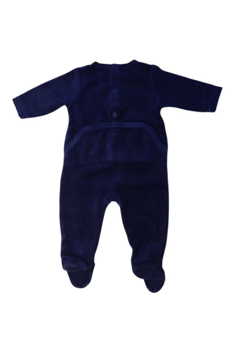 A Navy Onesies from Bout'Chou in size 0-3M for boy. (Back View)