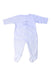 A White Onesies from Bout'Chou in size 0-3M for boy. (Front View)