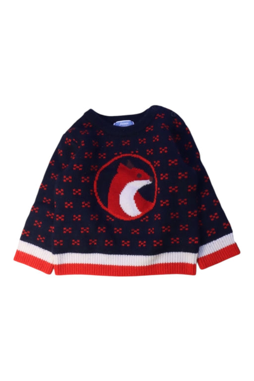 A Navy Knit Sweaters from Jacadi in size 12-18M for boy. (Front View)