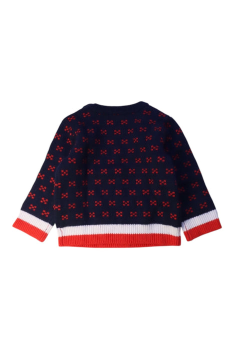 A Navy Knit Sweaters from Jacadi in size 12-18M for boy. (Back View)