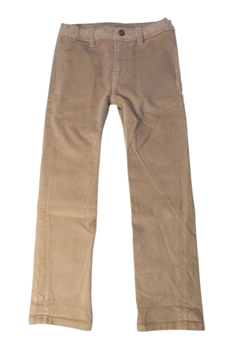 A Beige Casual Pants from Les Enfantines in size 6T for boy. (Front View)