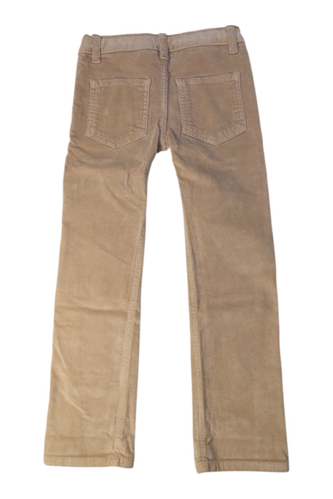A Beige Casual Pants from Les Enfantines in size 6T for boy. (Back View)