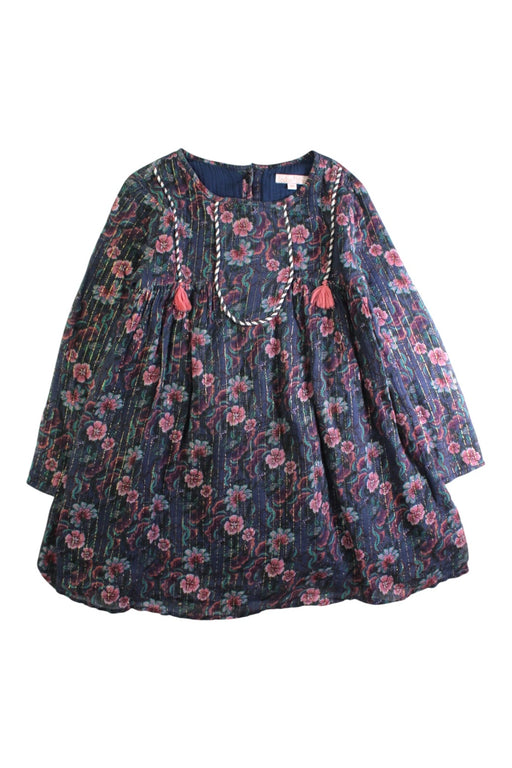 A Navy Long Sleeve Dresses from Louise Misha in size 8Y for girl. (Front View)