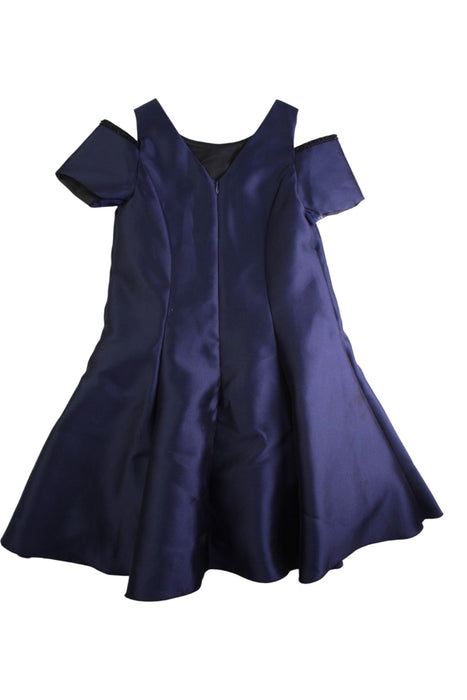 A Navy Sleeveless Dresses from Zoe Ltd in size 10Y for girl. (Back View)