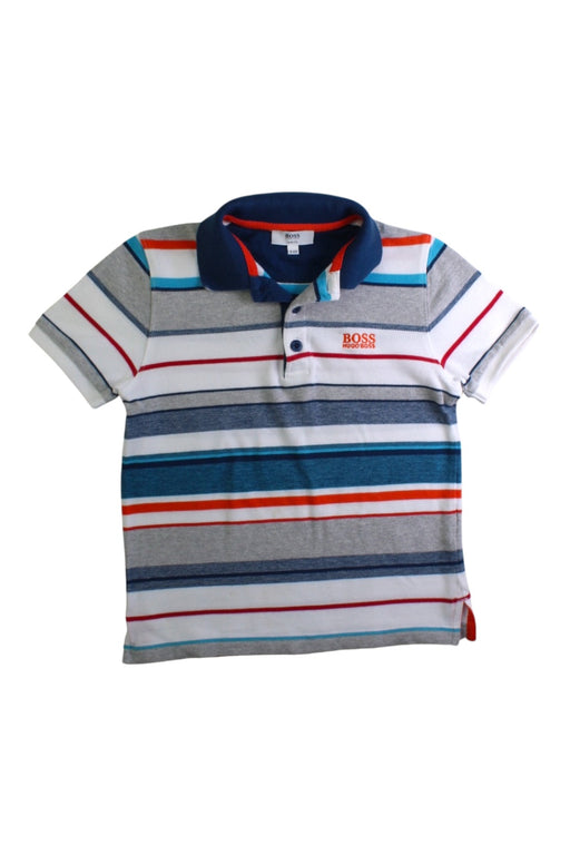 A Multicolour Short Sleeve Polos from Boss in size 8Y for boy. (Front View)