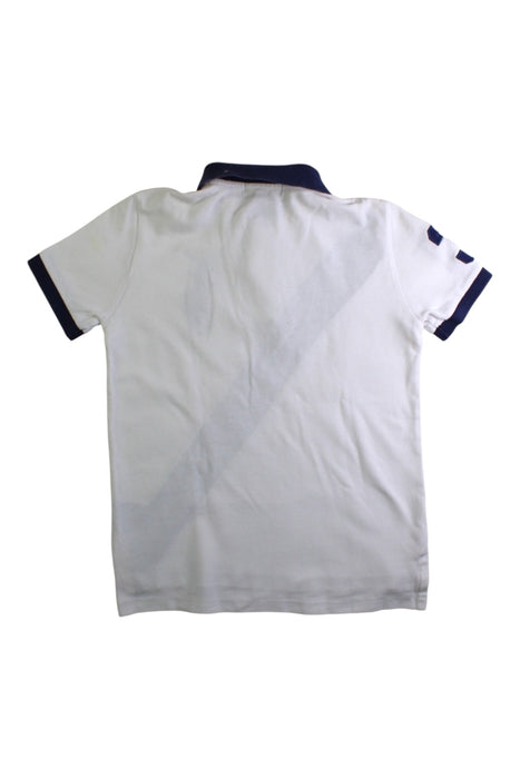 A White Short Sleeve Polos from Polo Ralph Lauren in size 6T for boy. (Back View)