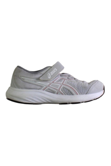 A Grey Sneakers from ASICS in size 7Y for girl. (Front View)