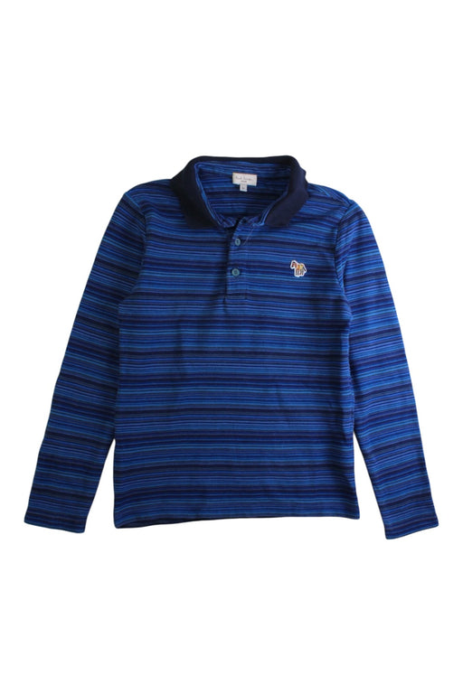 A Blue Long Sleeve Polos from Paul Smith in size 8Y for boy. (Front View)