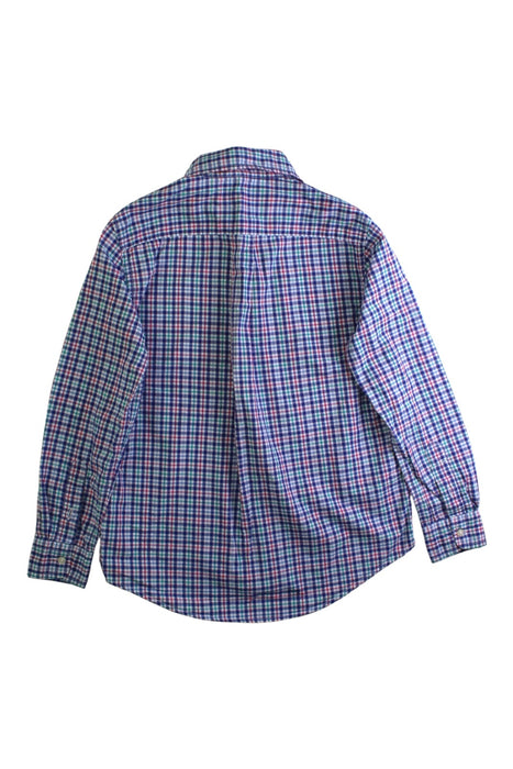 A Blue Long Sleeve Shirts from Ralph Lauren in size 7Y for boy. (Back View)