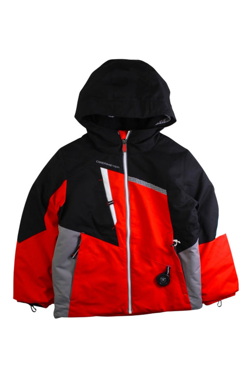 A Red Ski Jackets from Obermeyer in size 7Y for boy. (Front View)