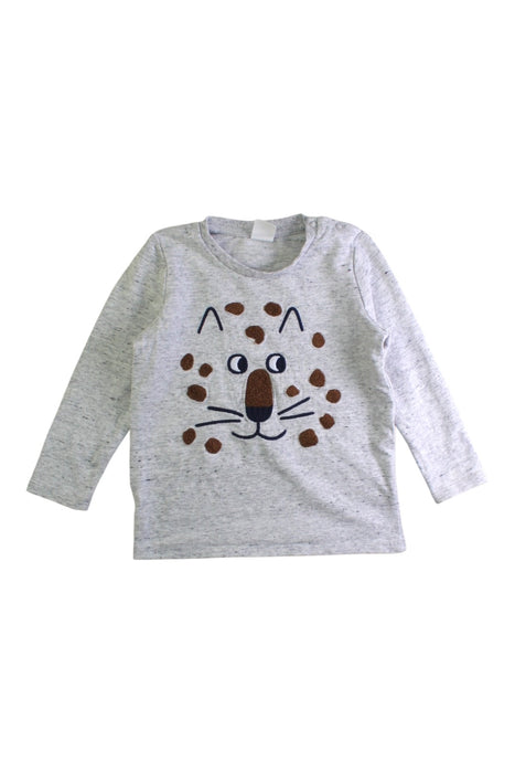 A Grey Long Sleeve T Shirts from Seed in size 18-24M for boy. (Front View)