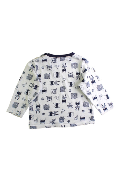 A White Long Sleeve Shirts from Timberland in size 12-18M for boy. (Back View)