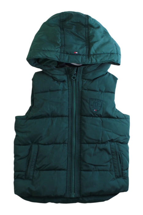 A Green Puffer/Quilted Coats & Outerwear from Tommy Hilfiger in size 18-24M for boy. (Front View)