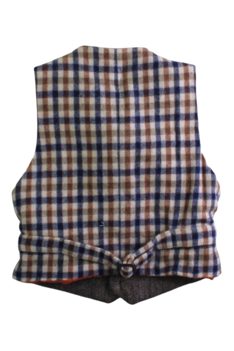 A Brown Suit Vests from Aquascutum in size 4T for boy. (Back View)