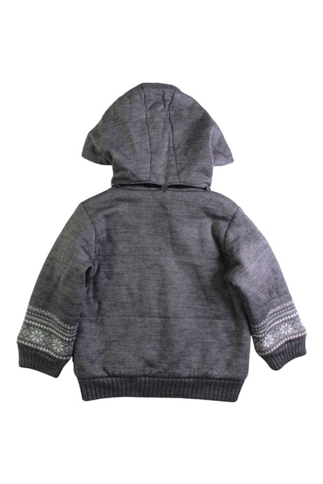 A Grey Hooded Sweatshirts from Comme Ca Ism in size 2T for boy. (Back View)