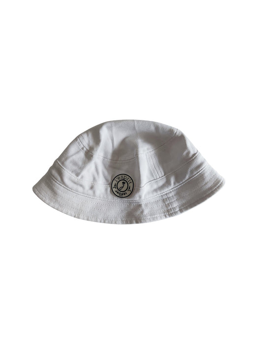 A White Sun Hats from Jacadi in size 4T for neutral. (Front View)