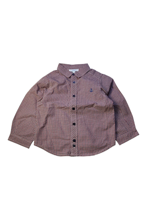 A Red Long Sleeve Shirts from Jacadi in size 18-24M for boy. (Front View)