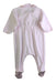 A Pink Onesies from Petit Bateau in size 0-3M for girl. (Back View)