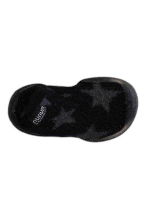 A Black Slippers from Collegien in size 18-24M for boy. (Front View)
