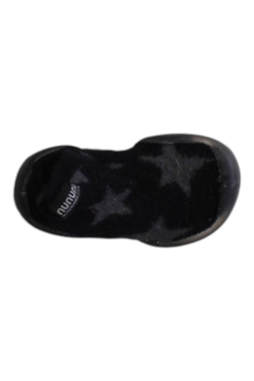 A Black Slippers from Collegien in size 18-24M for boy. (Front View)