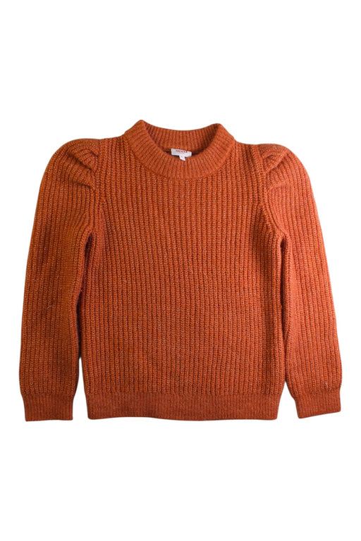 A Orange Knit Sweaters from Seed in size 8Y for girl. (Front View)