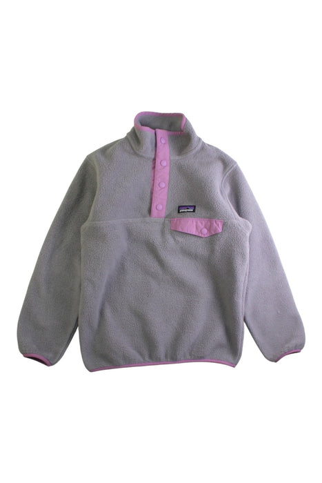 A Grey Puffer/Quilted Coats & Outerwear from Patagonia in size 7Y for girl. (Front View)
