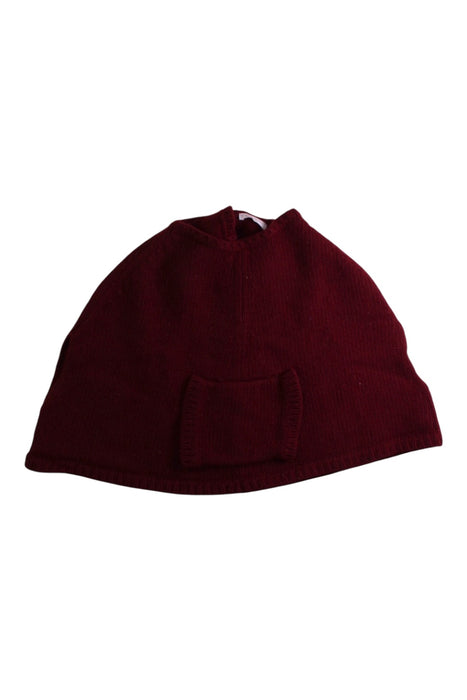 A Burgundy Capes & Ponchos from Les Enfantines in size 6T for girl. (Front View)