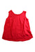 A Red Sleeveless Tops from Tommy Hilfiger in size 4T for girl. (Front View)