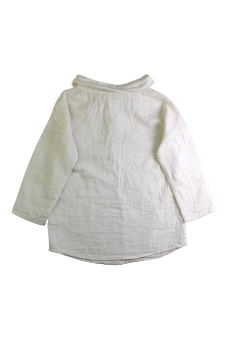 A White Long Sleeve Shirts from Mabo in size 4T for boy. (Back View)