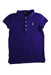 A Purple Short Sleeve Polos from Polo Ralph Lauren in size 6T for girl. (Front View)