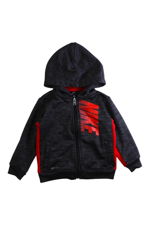 A Black Zippered Sweatshirts from Nike in size 2T for boy. (Front View)