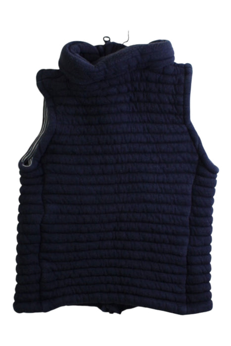 A Navy Outerwear Vests from Petit Bateau in size 4T for boy. (Back View)