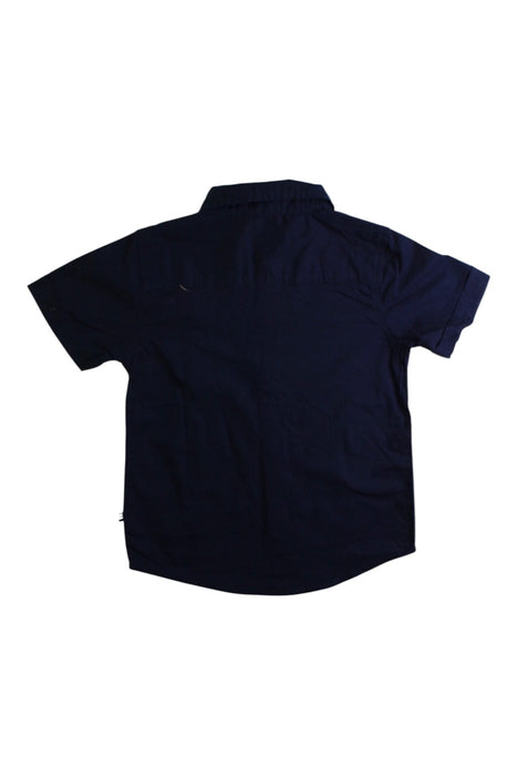 A Navy Short Sleeve Polos from Nautica in size 3T for boy. (Back View)