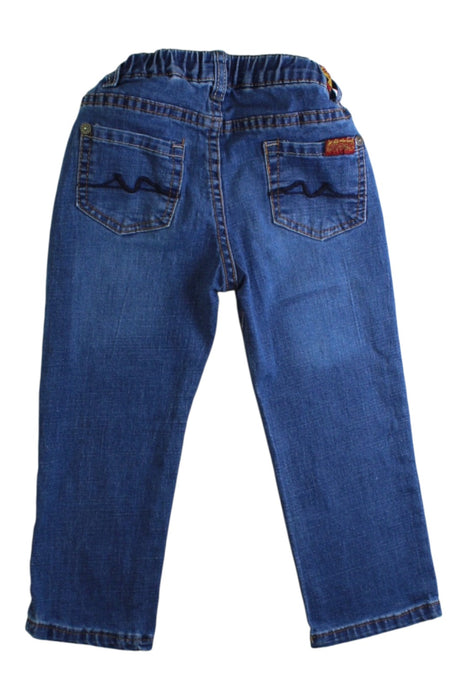 A Blue Jeans from 7 For All Mankind in size 2T for boy. (Back View)