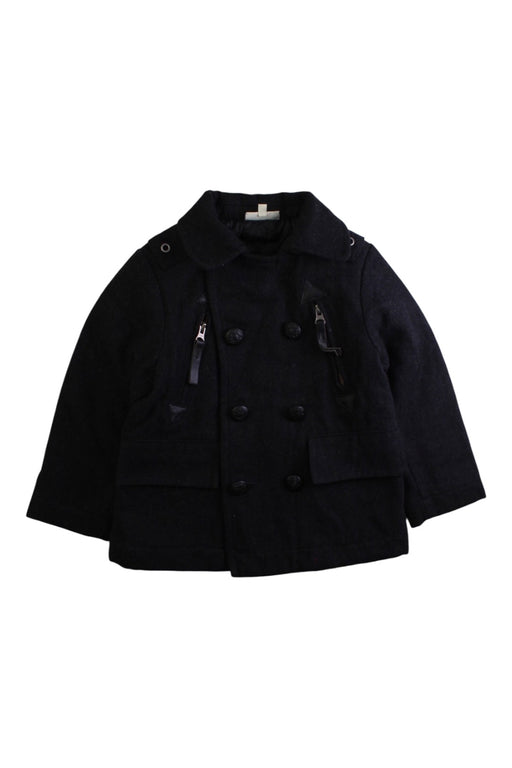 A Black Coats from Seed in size 3T for neutral. (Front View)