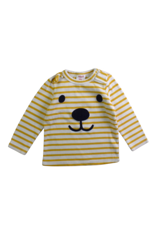 A Yellow Long Sleeve Shirts from Seed in size 6-12M for neutral. (Front View)