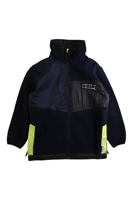 A Black Lightweight Jackets from Molo in size 7Y for boy. (Front View)