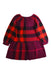 A Red Long Sleeve Dresses from Burberry in size 7Y for girl. (Back View)