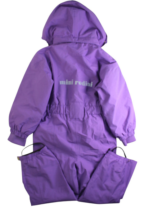 A Purple Snowsuits from Mini Rodini in size 6T for girl. (Back View)