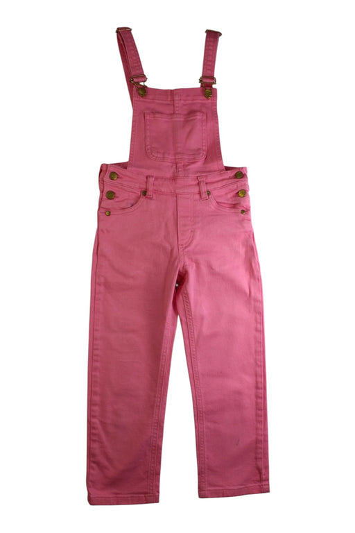 A Pink Long Overalls from Mini Rodini in size 5T for girl. (Front View)