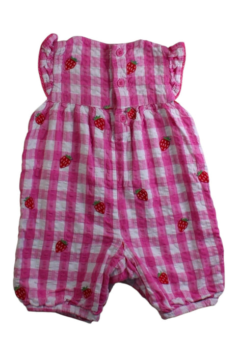 A Pink Sleeveless Rompers from Jojo Maman Bébé in size 3-6M for girl. (Back View)
