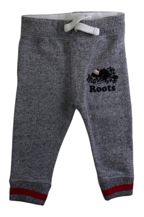 A Grey Sweatpants from Roots in size 3-6M for boy. (Front View)