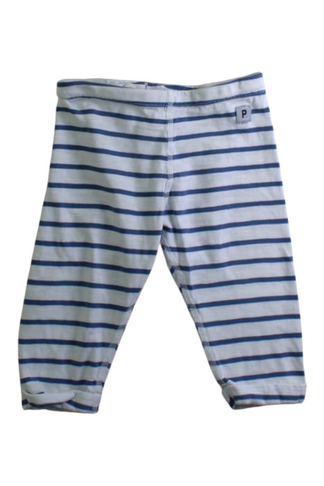 A Blue Casual Pants from Polarn O. Pyret in size 3-6M for boy. (Front View)