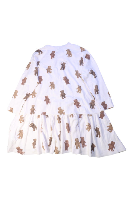 A White Long Sleeve Dresses from Gelato Pique in size 4T for girl. (Back View)