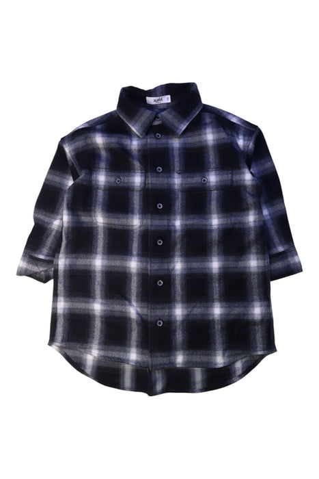 A Black Long Sleeve Shirts from X-girl in size 4T for girl. (Front View)