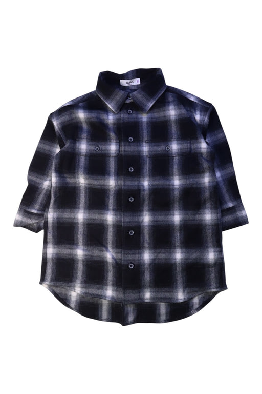 A Black Long Sleeve Shirts from X-girl in size 4T for girl. (Front View)