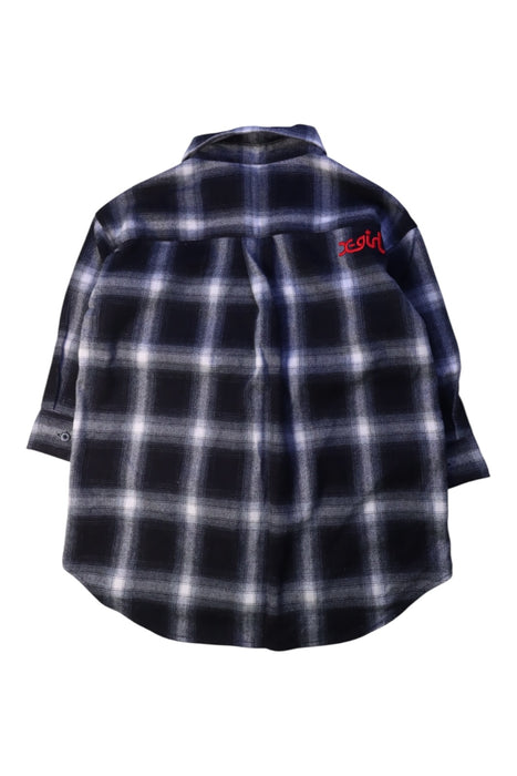 A Black Long Sleeve Shirts from X-girl in size 4T for girl. (Back View)